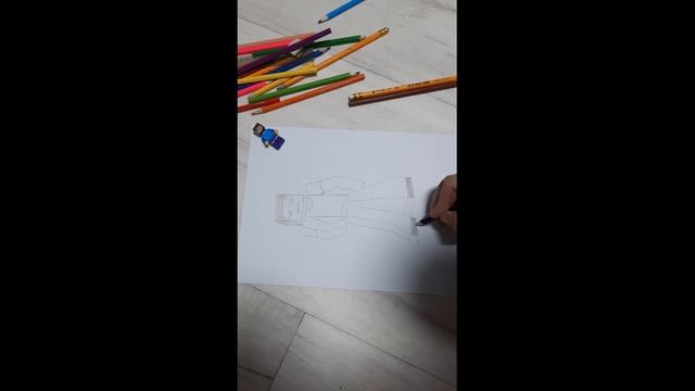 Учусь рисовать героев - Майнкрафт Стив | drawing by steve minecraft | आकर्षित करना सीखना | 描くことを学ぶ смотреть онлайн