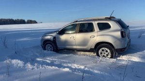 Дастер, зимние испытания в глубоком снегу. Запускаем дизель в мороз. Renault Duster NEW! #duster