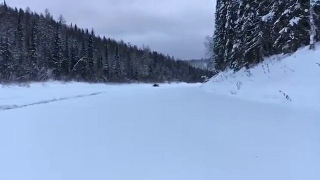 По слузу на снегоходе. Тайга. Пижма. смотреть онлайн