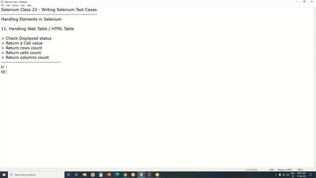 Handling Web Table or HTML Table using Selenium смотреть онлайн