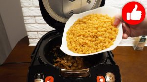 Простой и вкусный ужин с дешевыми макаронами и грибами в мультиварке! Вкусно и дёшево!