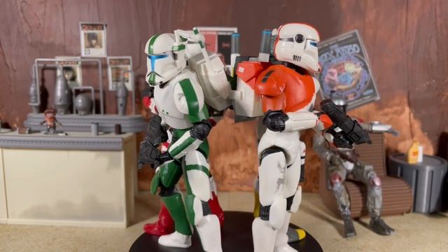 NEW Star Wars Black Series SCORCH & Battle Droid (REPUBLIC COMMANDO) Gaming Greats Figure Review
