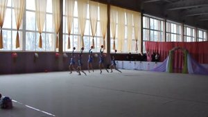 Групповое упражнение с 5 мячами. Чемпионат Украины. Белая Церковь