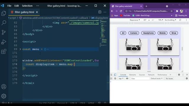 How To Create a Portfolio Filter Gallery using HTML CSS & js | Free source code Link in Description