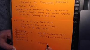 EPI 4.1 Primitive Types Variant question 3: Test if X is a power of 2