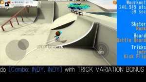 Stickman Skate Battle [for beginner] Workout