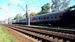 Электровоз ЧС2К-735 (ТЧЭ-10) со скорым фирменным поездом "Ульяновск" №021Й Ульяновск - Москва.