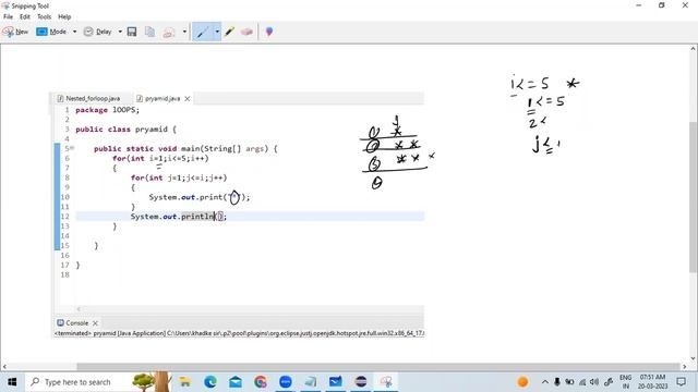 Nested For Loop in Java | HSK IT EDUCATION #java #javatutorial