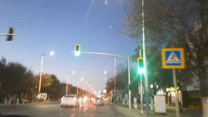 Кызылорда. Казахстан. Дорога от 5 корпуса ДГМСИ  до Центральной площади Кызылорды.