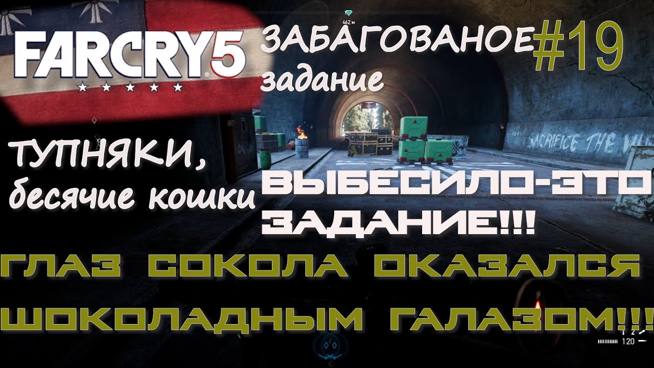 ПЕРВОЕ ЗАБАГОВАННОЕ ЗАДАНИЕ. ПРОПАВШИЕ БЕЗ ВЕСТИ туннель ГЛАЗ СОКОЛА. Far Cry 5 #19