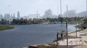 Строительство набережной в городе Грязи  (Липецкая область) в августе 2021 года  автор  Е.  Давыдов