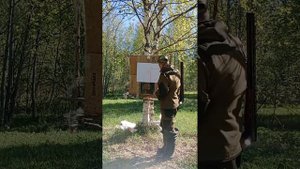 Снова отстрел латунных гильз на дымном порохе из МР -27М и проба спортивных навесок в пластиковых!
