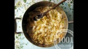 Рецепт тушеной белокочанной капусты в сметане