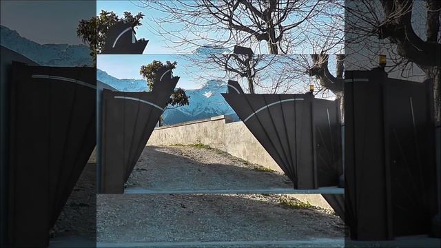 Автоматические ворота веерного типа. смотреть онлайн