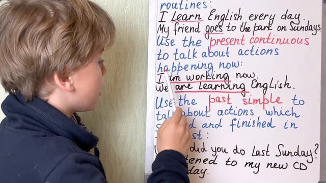 Present continuous present simple past simple - как выбрать правильное время в английском языке