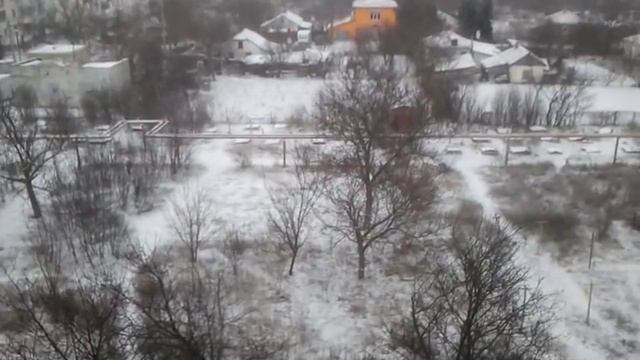 Республика Крым - 30 декабря 2015 года. На Новый год выпал снег ! смотреть онлайн