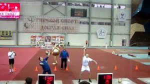 Подъем гири 50кг