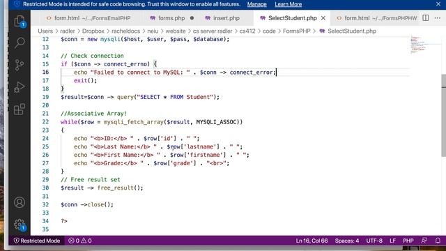 PHP: Select From Database