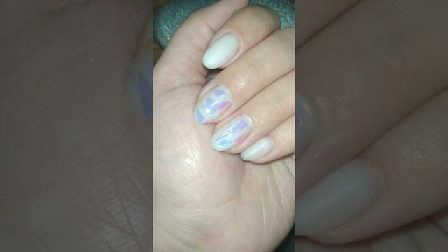 Нашумевший дизайн битое стекло, молочная база от дива, овальной ногти) смотреть онлайн