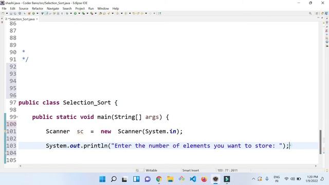 Selection Sort - Ascending Order | Selection Sort Program | Data Structures