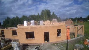 Строительство кирпичного дома за 15 минут