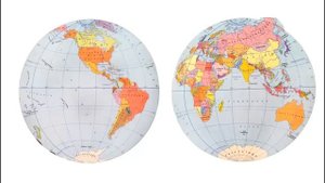 Географическая карта и глобус. Сайт - игра Разумейкин