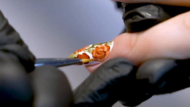 Идея за гел лак маникюр с рози и акварелни капки Kodi Professional смотреть онлайн