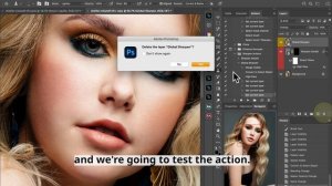 How to record a Global Sharpen Action in Photoshop.