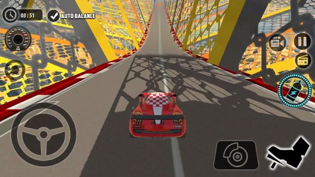 Impossible Car 3D - Red Sport Car Driving Impossible Stunt Lv 5 to 9 Completed - Android Gameplay смотреть онлайн