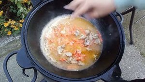 Плов в казане со свининой