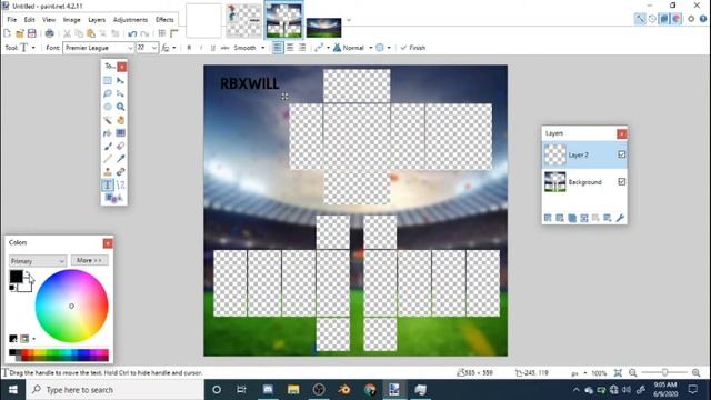 How to Create A custom shirt template Using Paint.net | ROBLOX TUTORIAL смотреть онлайн
