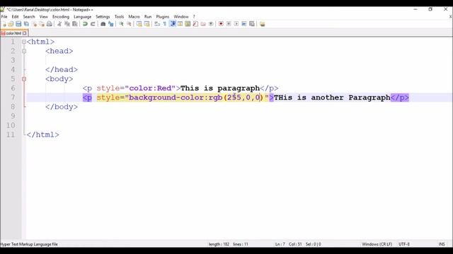 Html color | Part - 11 |  Html tutorial for beginners | Tech Talk Tricks