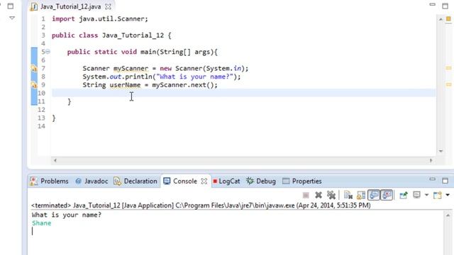 Beginner Java Tutorial #12: Using Scanner in Java (Getting User Input) смотреть онлайн