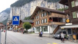 Лаутербруннен, Поездка на поезде по Швейцарии/Lauterbrunnen, Train trip, Switzerland