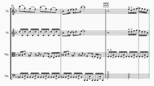 MEGALOVANIA - Undertale for STRING QUARTET (SHEET MUSIC)