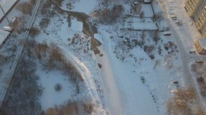 Пролет над рекой Люльченкой, г. Киров, ул. Солнечная. Конец ноября 2018г