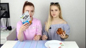 ОБЫЧНАЯ ЕДА ПРОТИВ СУХАРИКОВ С АЛИСА ЛИСОВА ЧЕЛЕНДЖ/ CHALLENGE С СЕСТРОЙ