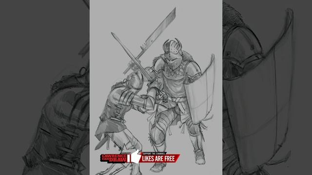 Knight Fight - [Daily Sketch Workout] - iPad Procreate - SHORT