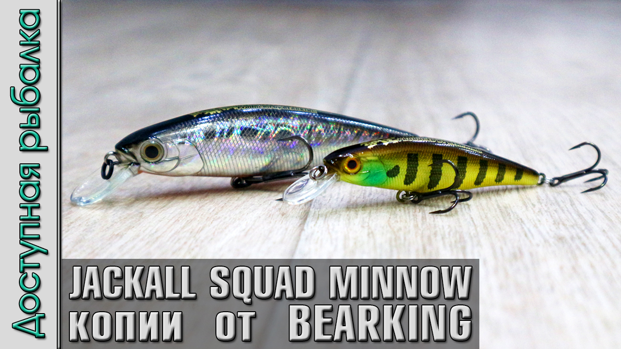 НОВИНКИ 2020? JACKALL SQUAD MINNOW 95 SP и 65 SP от BEARKING | Копии воблеров с АлиЭкспресс