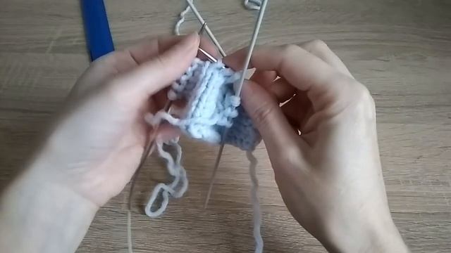 #6 Узор "Коса", "Цепь" спицами/ вязание спицами смотреть онлайн