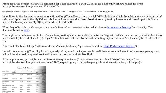 Databases: understanding mysqldump auto-backup performance issues and inner functionality смотреть онлайн
