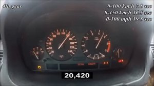Разгон BMW X5 (0-200 km acceleration BMW X5 E53 4 4 286 hp)