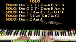 Autumn Leaves (Jazz Standard) Piano Jamtrack in Am with Chords/Lyrics - Arpeggios