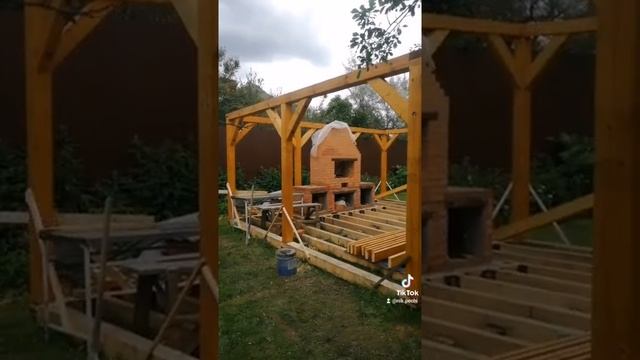 Беседка 6×5 с мангальной зоной(начало) ? смотреть онлайн