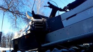 Заводим снегоход Yamaha VIKING-540 EC В - 34 градуса