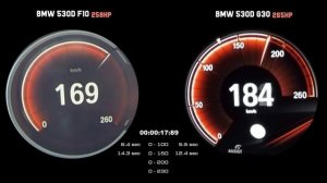 BMW 530d F10 vs BMW 530d G30 | Acceleration Battle 0-230 km/h