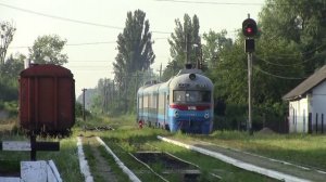 Дизель-поїзд Д1 тепловоз ТУ2 електровоз ВЛ10. DMU train D1, locomotive TU2 electric locomotive VL1