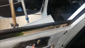 Удаление вмятины солярка на двери ребро жесткости