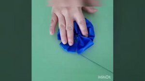 Мастер класс поделка из атласных лент "Цветочек"