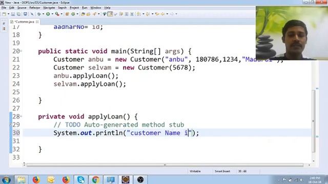 Java in Tamil - Constructor Overloading - Java Training in Chennai - Payilagam